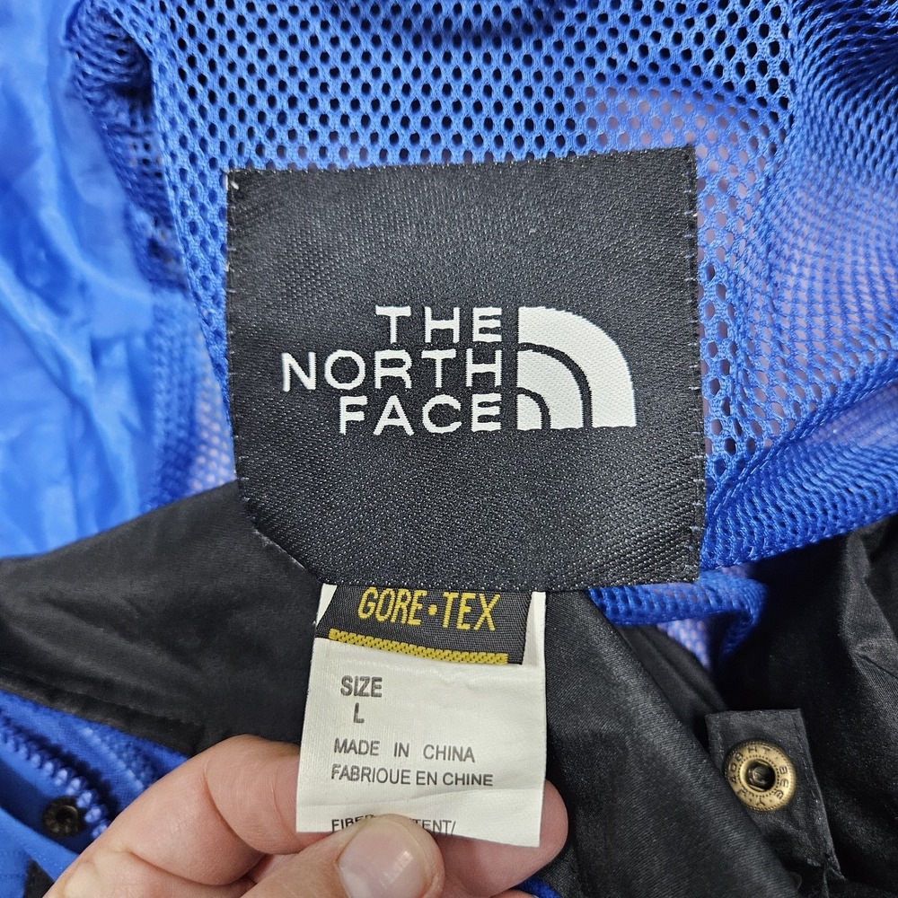 Men's Vintage 1995 The North Face Gore Tex Mountain Parka & Jacket Blue Large - Picture 2 of 15